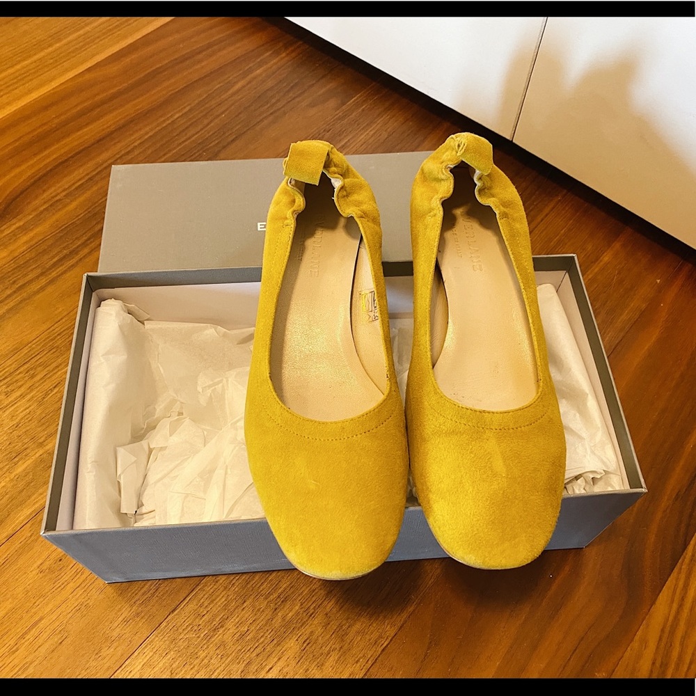 Everlane The Day Heel in yellow size 7